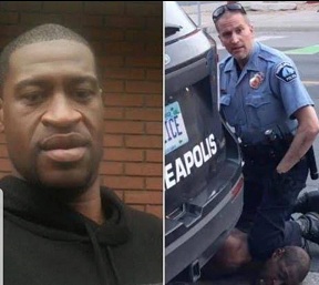 George Floyd’s Death: American Police Officers Kneels Amidst Protest in Miami, Florida