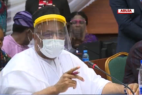 Godswill Akpabio at the House of Reps public hearing on NDDC