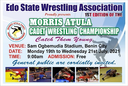 Nigerian Pro Wrestling Legend Morris Atula Sponsors Amateur Wrestling Championship in Edo State
