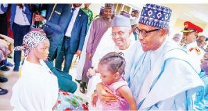 FG Review Rails Security, Buhari Meets Freed Hostages