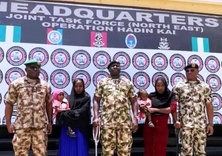 Army Rescues 2 More Chibok Girls With Kids,  2 Aid Workers In Borno