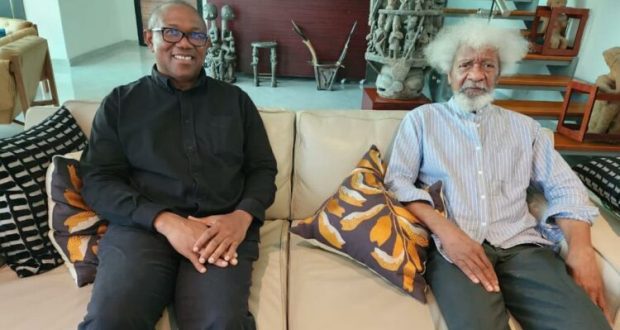 Peter Obi Visits Soyinka Over ‘Feud’ With OBIdients