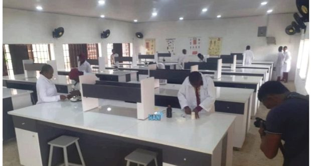 Okowa Commends MTN For Remodelling Science Laboratories In Delta