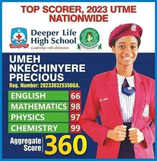 NAPPS Celebrates Best UTME Student, Kamisiochukwu Umeh