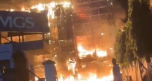 Samsung Outlet Razed By Fire In Abuja