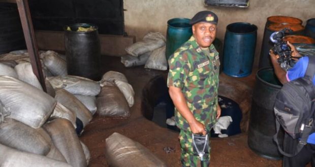 Navy Uncovers Illegal Refining Site Inside Port Harcourt City